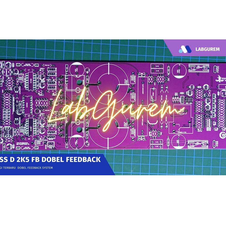 Jual [KODE Q14] PCB Class D D2k5 Fullbridge Dual Feedback full fitur