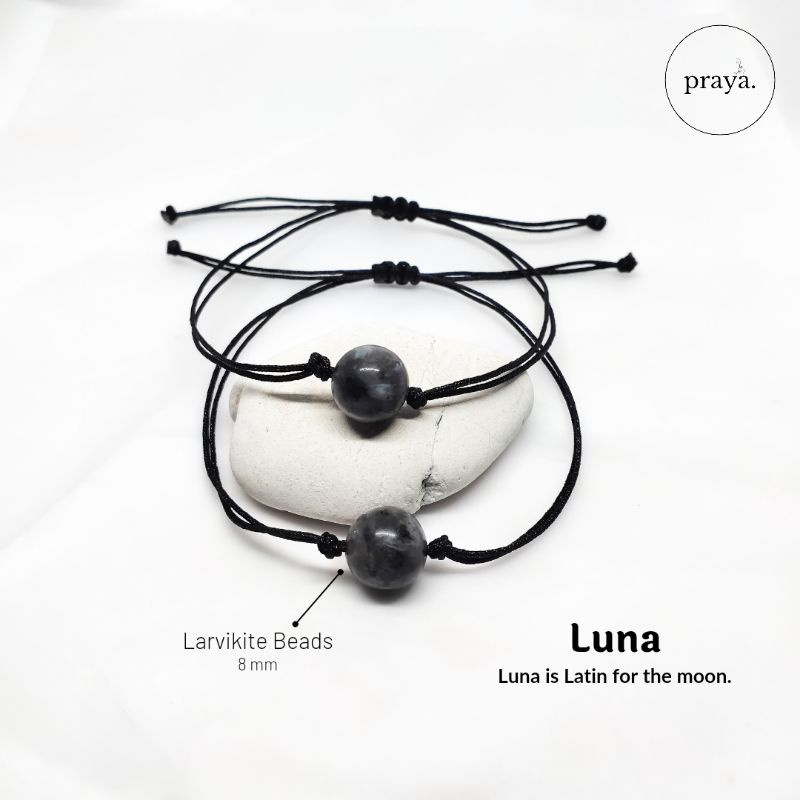 Luna - Gelang Handmade Tali Batu Simple Minimalis Couple