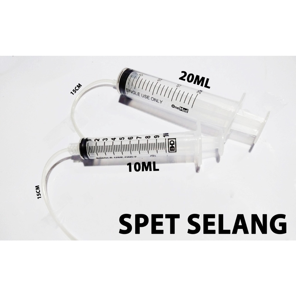 suntikan selang 10 dan 20mm
