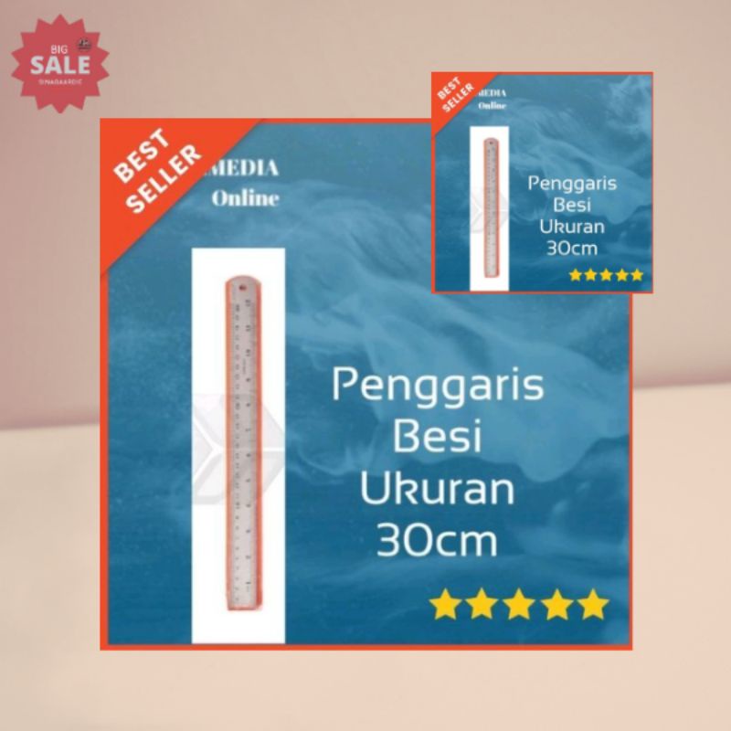 

Penggaris Besi 30 cm / Ruller Stainless 30cm(ORIGINAL PRODUK)