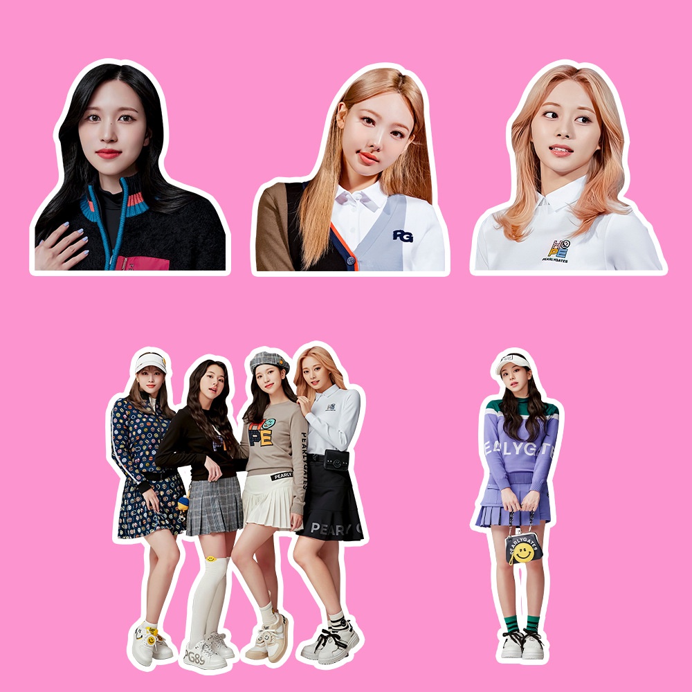 95pcs TWICE Antara 1&amp;2 Album Stiker Idol Collection Stiker Foto Idola Anti Air Stok Tersedia New Arrival LY