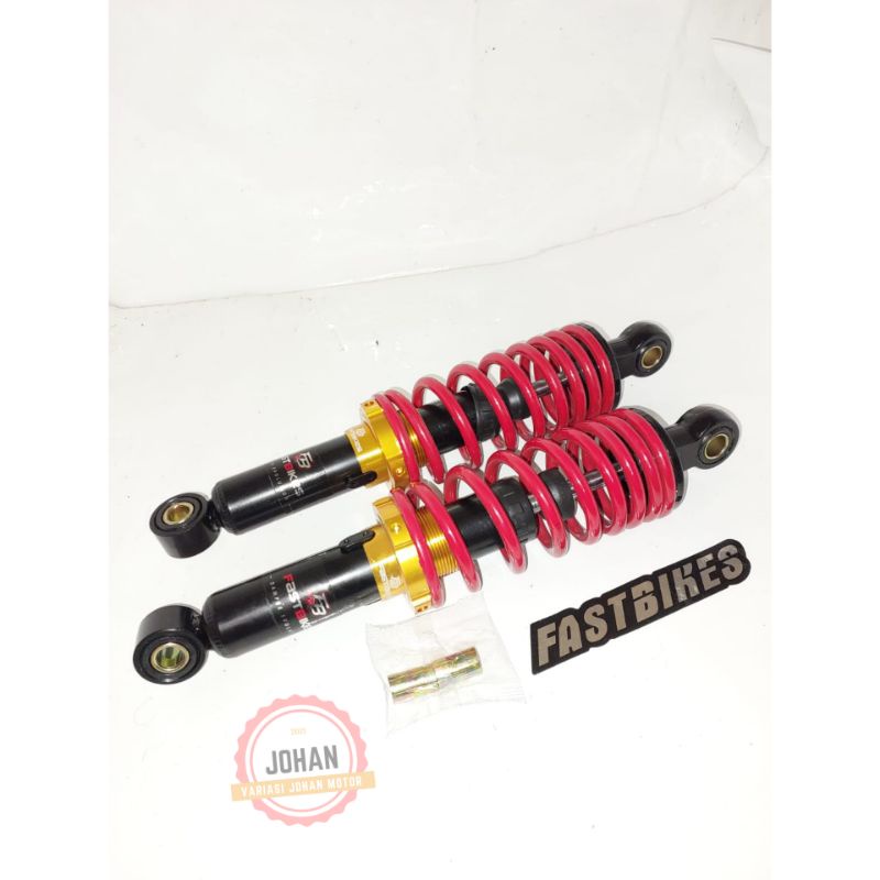 Shock breaker variasi non tabung Fastbikes 280mm motor bebek Jupiter Vega Fizr Variasi skok belakang