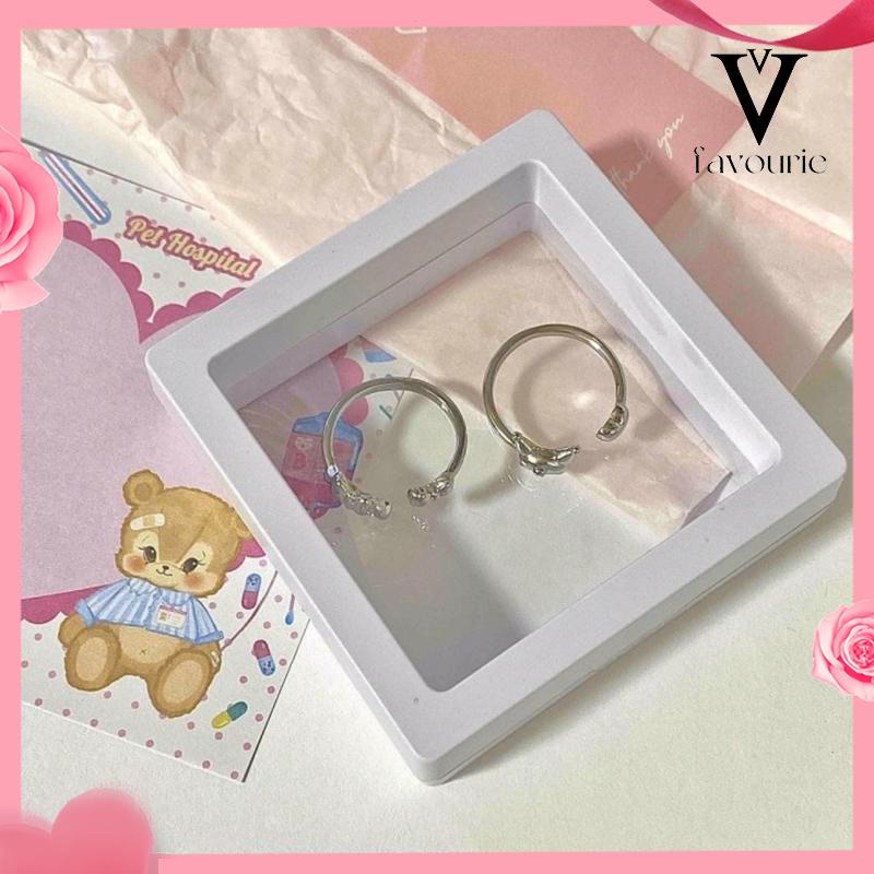 CODCincin Kuromi Melody Adjustable Kartun Lucu Korea Cincin Untuk Wanita-FA