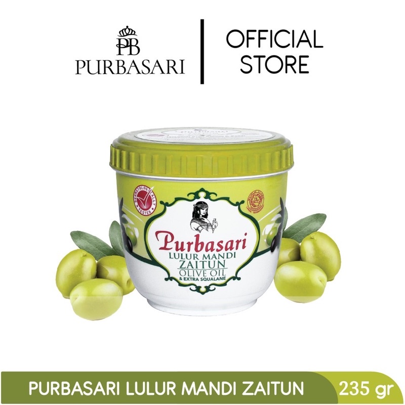 PURBASARI LULUR MANDI MINYAK ZAITUN / OLIVE OIL BODY SCRUB