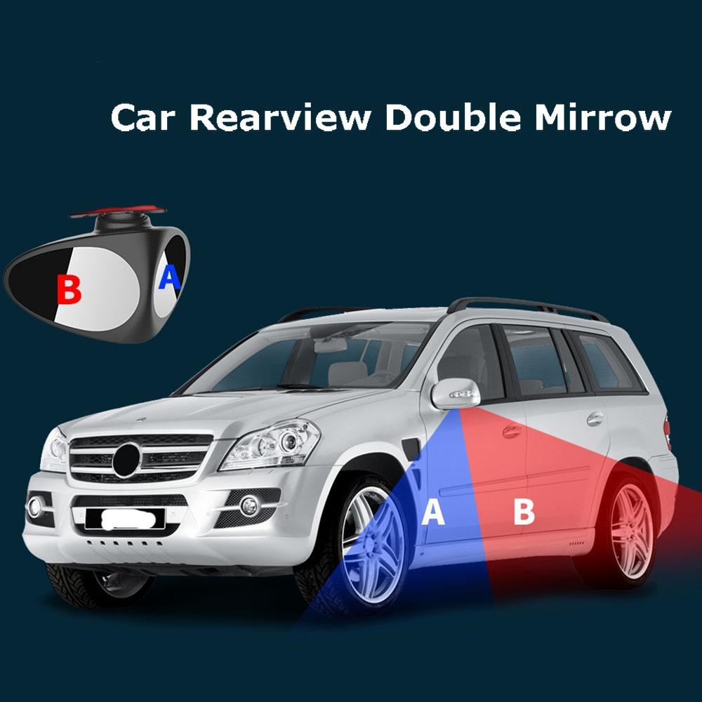 Preva 1buah Blind Spot Convex Mirror Adjustable Parkir Spion Belakang Yang Dapat Diputar Cermin Samping Mobil