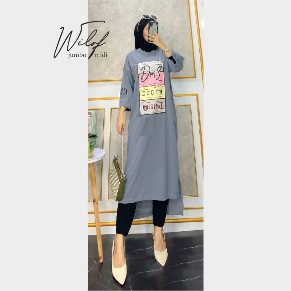 WILOF LONG TUNIK BO BAHAN KAOS KATUN COMBED 24s PREMUIM SIZE M L XL XXL PB 102 - 116 CM OUTFIT CASUAL WANITA FASHION TERBARU 2023 LONG TUNIK KOREAN STYLE WANITA MUSLIM KEKINIAN ATASAN WANITA CASUAL LENGAN PANJANG KAOS HITAM WANITA OVERSIZE