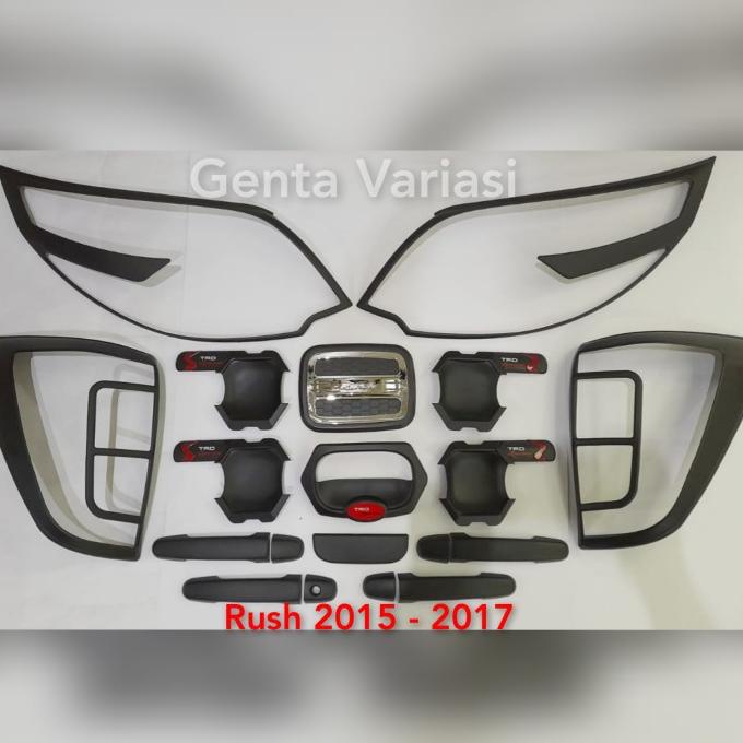 TERMURAH Paket Variasi Rush 2015 2016 2017 Handle Outer Tank Cover GarnishLampu