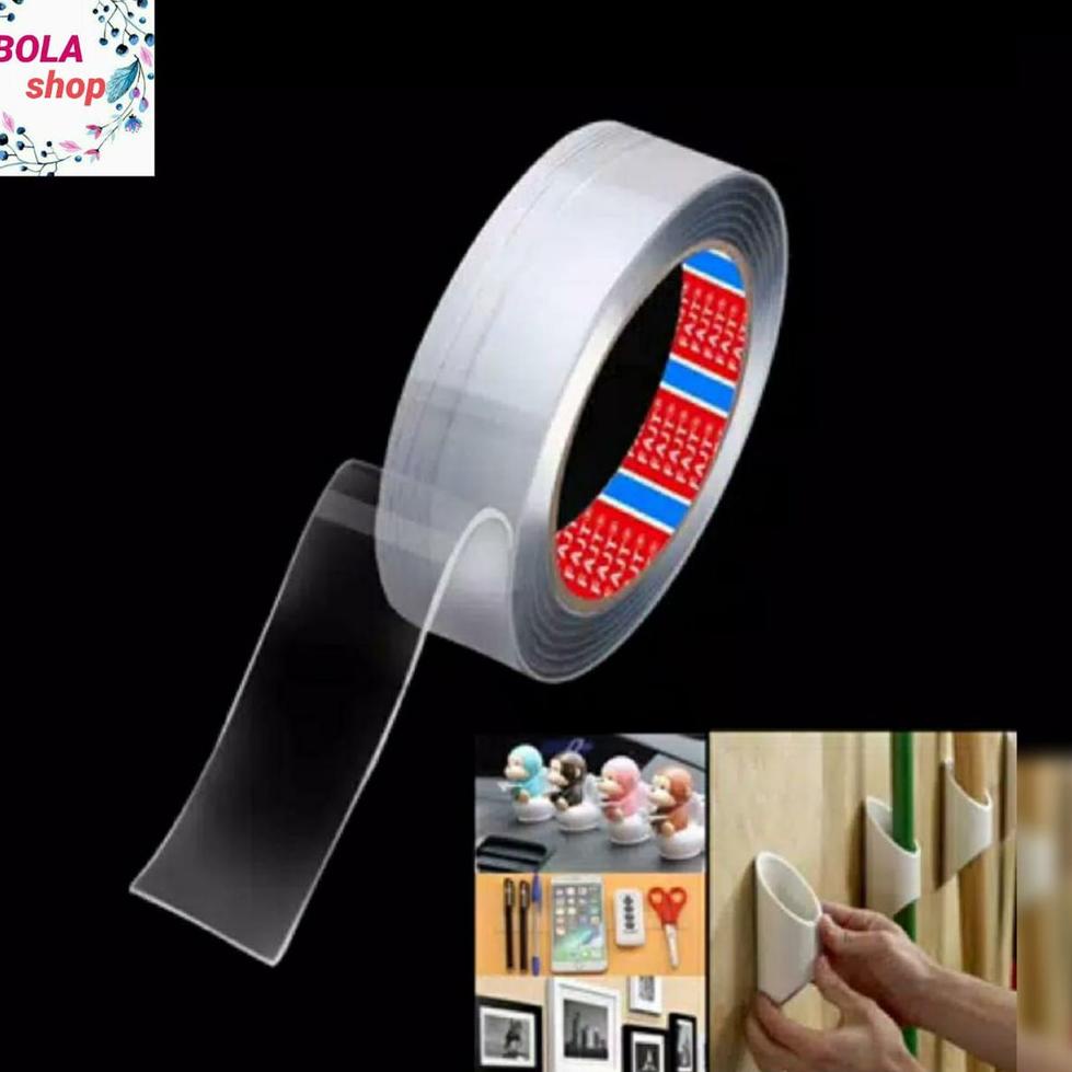 

(G-V5V)(❤) Double Tape Super/Nano double tape/Isolasi Bening 2 sisi Super Kuat Tanpa Bekas banyak diminati