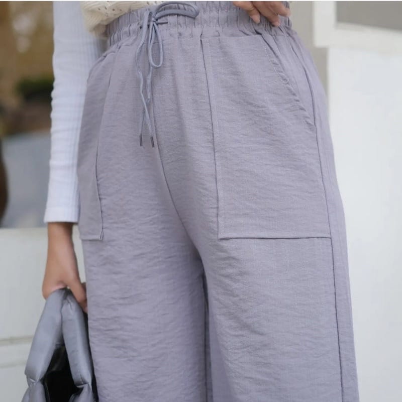 BEFAST - ZSO KULOT PANTS WULAN / Kulot lency Basic / Celana Panjang Kantor / Fashion Kekinian Remaja ABG Trendy / Celana Kulot Polos Formal / Pakaian Santai Casual Wanita / Outfit Wanita Kerja