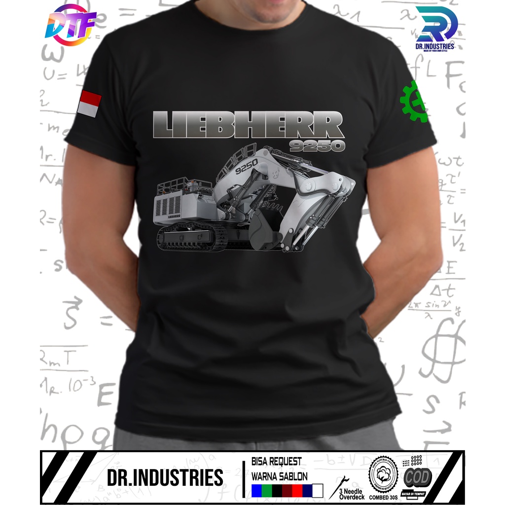 Kaos Tambang ALAT BERAT PERTAMBANGAN LIEBHERR 9250 EXCAVATOR TAMBANG DRIVER ALAT BERAT - DR INDUSTRI