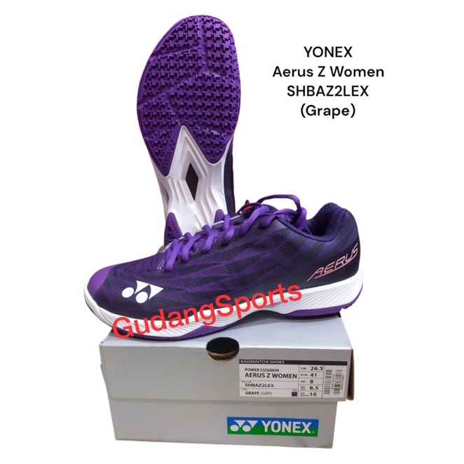 Sepatu Badminton Yonex Aerus Z 2 Lex Women / SHBAZ2 Women Grape Original