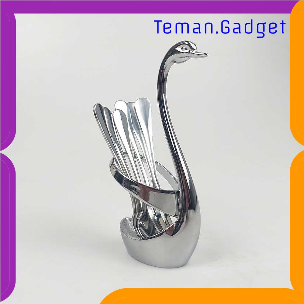 TG - DPR EWIN Sendok Garpu Elegant Swan Flatwares Base Stainless Steel - NP311