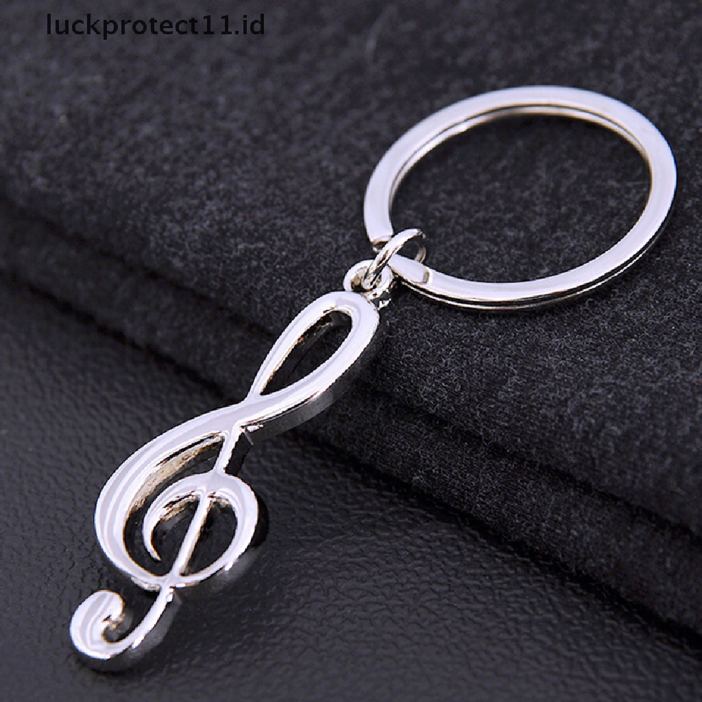 /Fashion Hot// Fashion// Fashion Keren Musik Note Key Ring Keyfob Keyring Simbol Musik Gantungan Kunci Hadiah Baru.