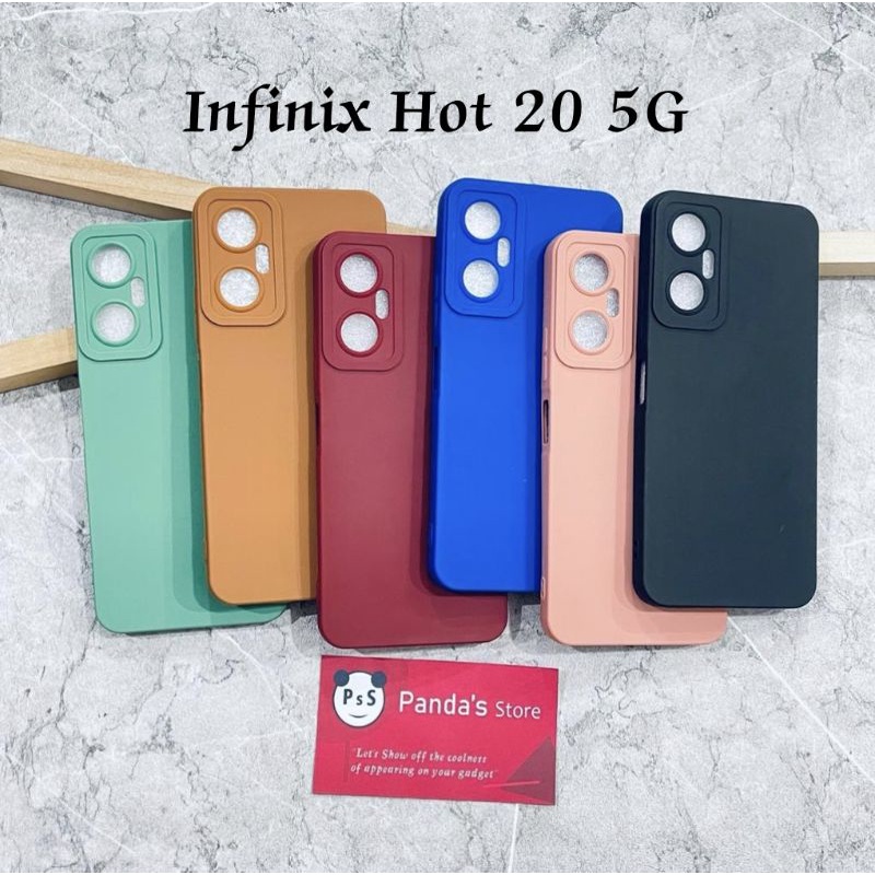 Softcase Pro Camera Infinix Hot 20 5G Candy Case Full Color 3D Silikon TPU