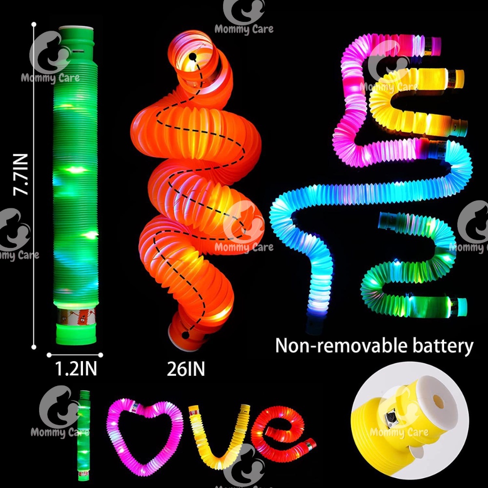 MOMMYCARE MAINAN ANAK POP PIPES POP TUBES LAMPU LED