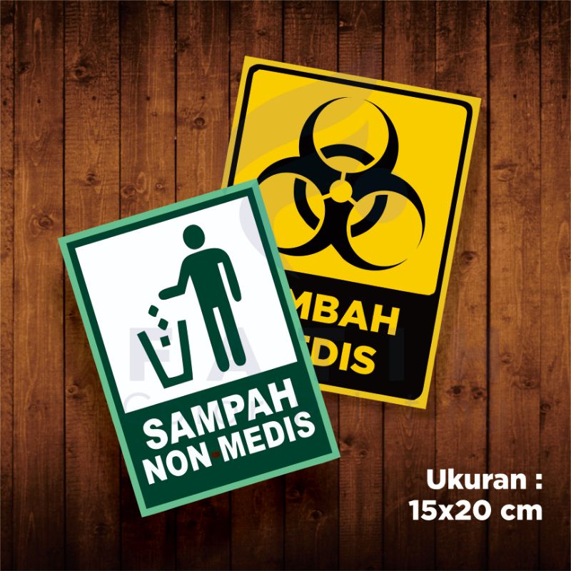 

STIKER SAMPAH MEDIS NON MEDIS / STIKER SAMPAH A3+ -fatihcolorprinting