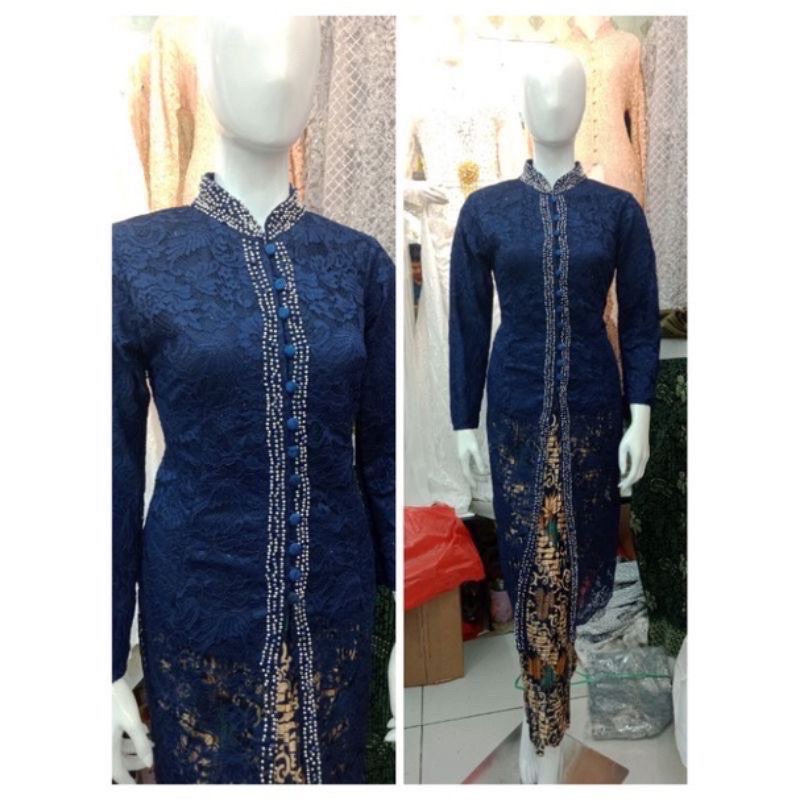 (COD) KEBAYA IBU BESAN BROKAT MIX PAYET MUTIARA/ KEBAYA BROKAT PAYET /SETELAN IBU HAJAT /SETELAN IBU