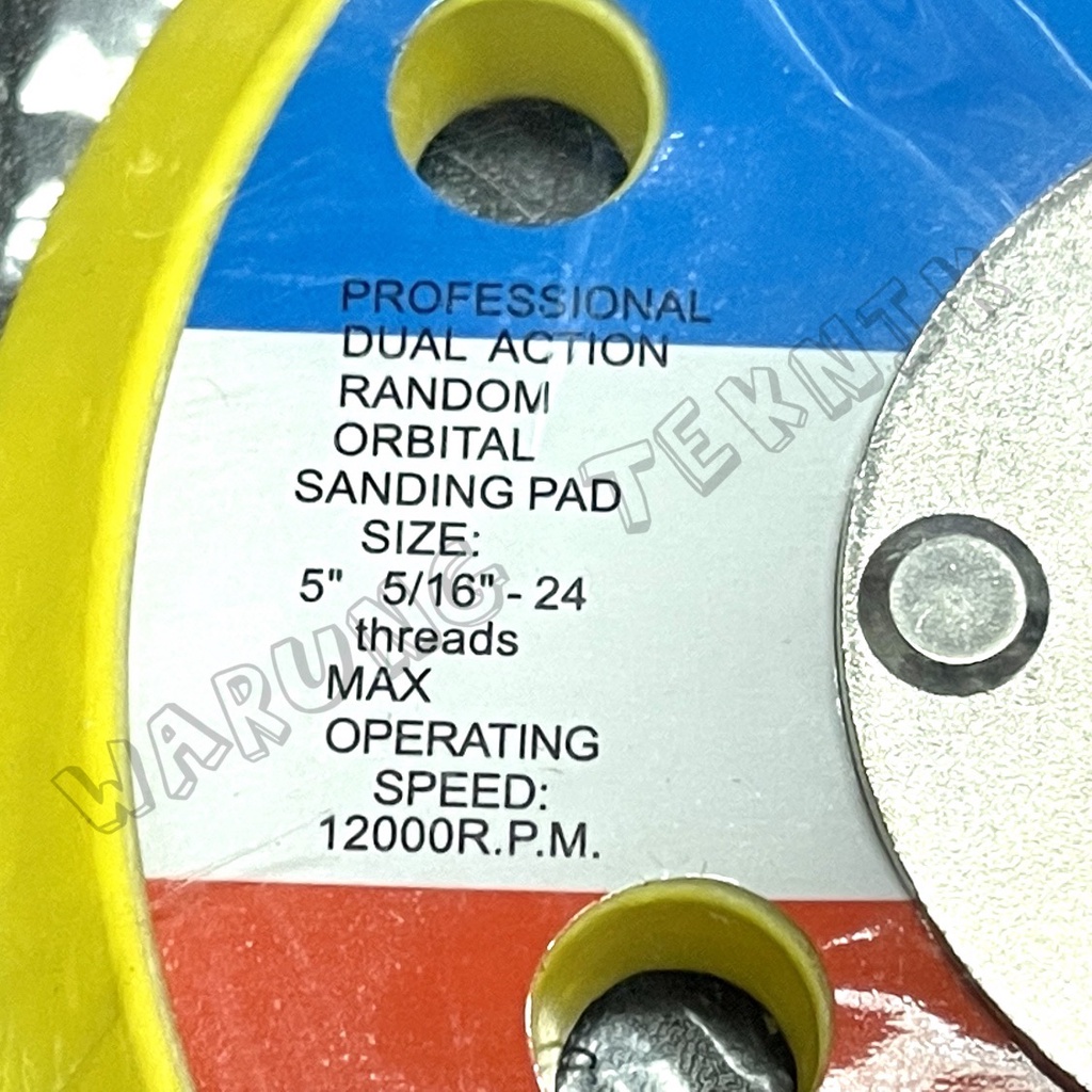 WIPRO 5&quot; SANDING PAD TATAKAN POLES MESIN DUAL ACTION DAN AIR ORBITAL SANDER