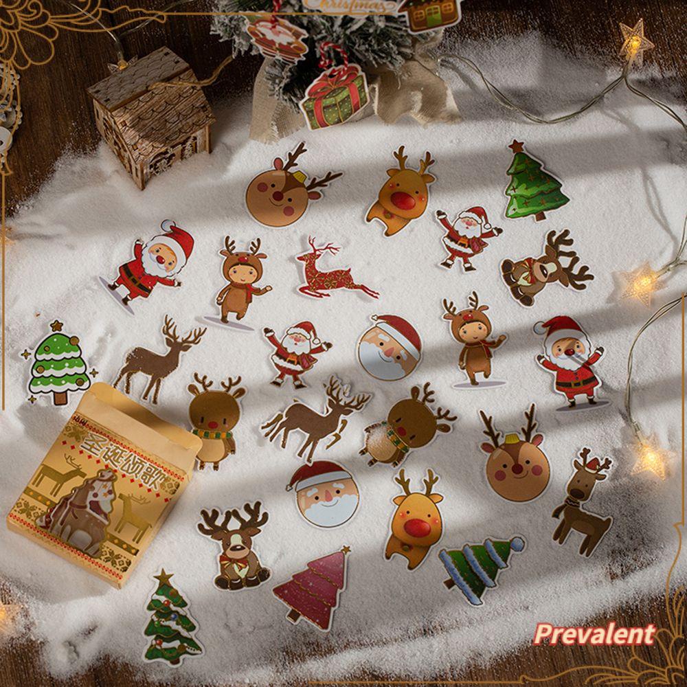 PREVA Christmas Stickers Photo Decor Crafts Sticker Scrapbooking Hand Account Masking Tape Stationery Decoration