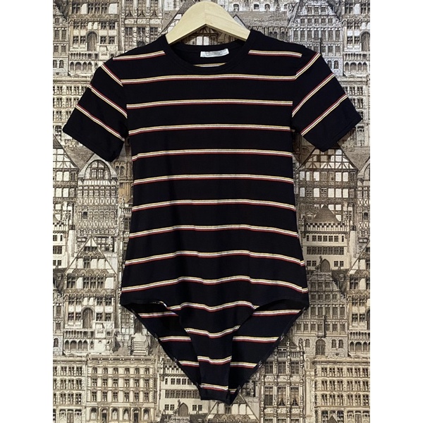 Preloved Zara Stripes one piece tshirt