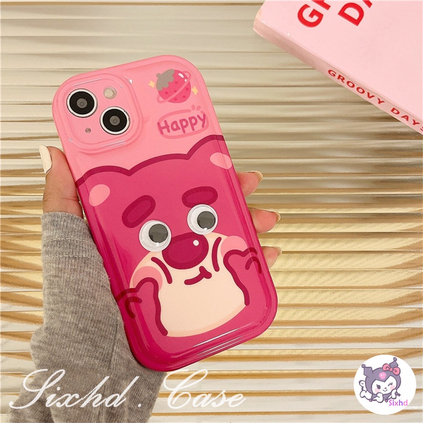 Compatible For iPhone 14 13 12 11 Pro Max SE2020 X Xr Xs Max 8 7 6 6s Plus Cute Monster Bear Air Cushion Phone Case Soft TPU Shockproof Protective Cover