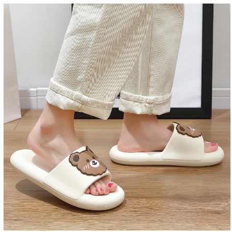 S1051 Sandal Motif Bear / Sandal Cute / Sandal Beruang / Sandal Slop / Sandal Rumah / Sandal Empuk