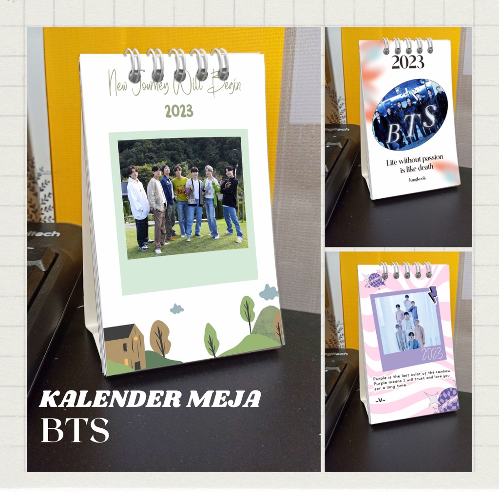 

Kalender meja kerja 2023 BTS Army | Kalender Mini | Kalender Meja