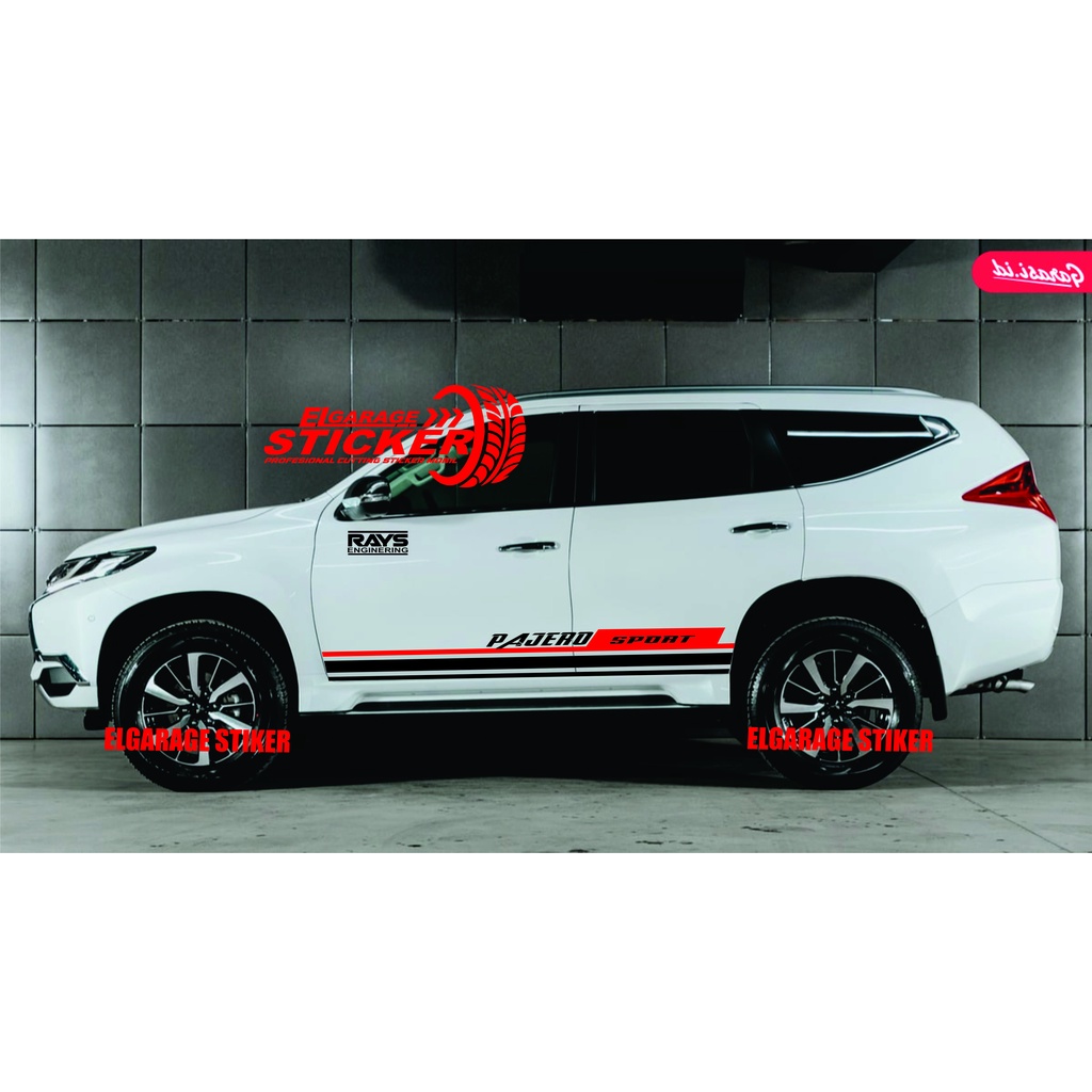 Stiker mobil pajero sport cutting stiker list bawah mobil pajero sport stiker striping pajero sport