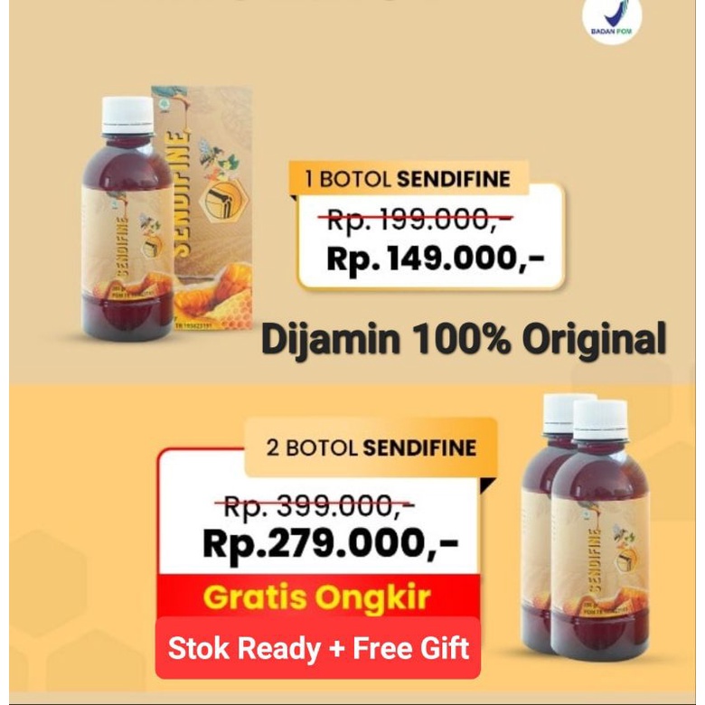 Madu Herbal SENDIFINE Solusi Alami Masalah Nyeri Sendi Radang Sendi Kuatkan Sendi
