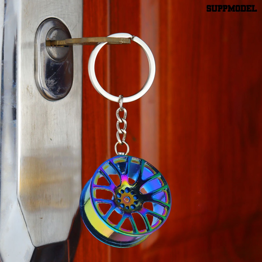 [Auto] Kunci Ring Mini Portable Anti Jatuh Logam Rem Cakram Peredam Kejut Bentuk Tas Liontin Perhiasan Hadiah