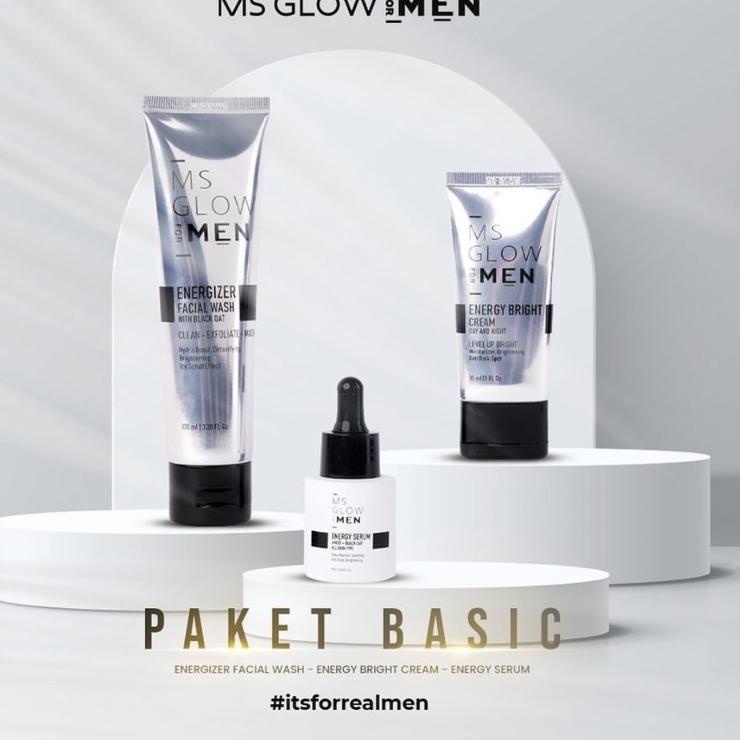 Terbaru MS GloW MEN / MS GLOW FOR MEN / PAKET BASIC MS GLOW FOR MEN