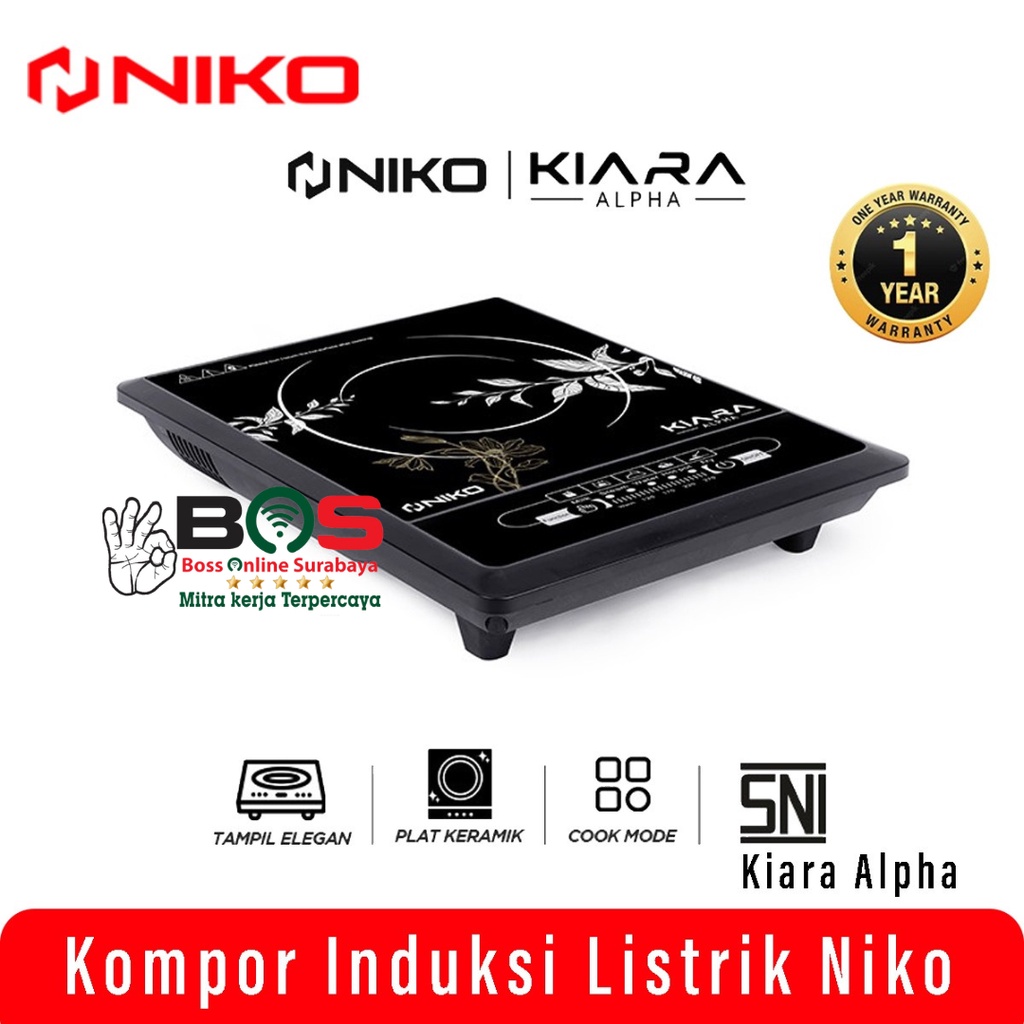 Kompor Listrik Induksi Niko Kompor Induksi 1 Tungku Niko Induction Stove Kiara Alpha