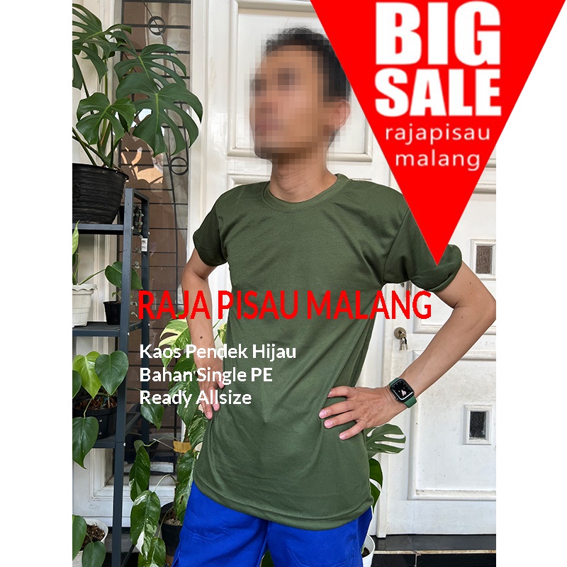 RPM kaos polos hijau army / hijau tua