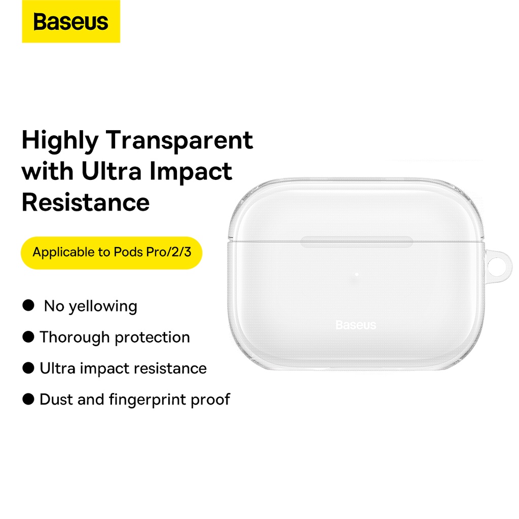 Baseus Casing Airpods Pro/Pro 2/Airpods 3 Case Ultra-thin Bening