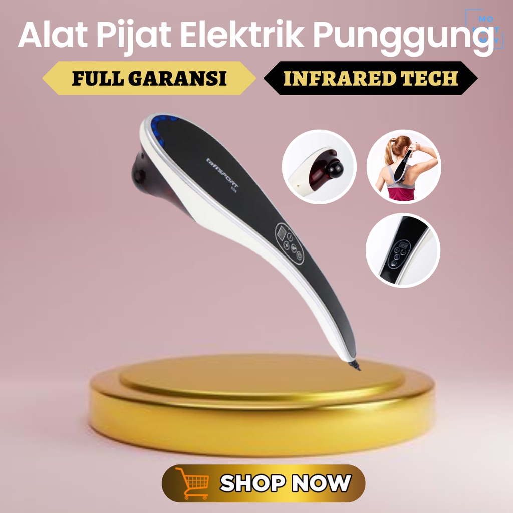 TaffSPORT Mesin Alat Terapi Neck Massager Pijat Pijet Pijit Pemijat Punggung Leher Elektrik Infrared