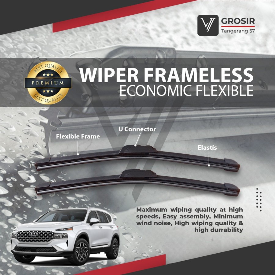 WIPER HYUNDAI SANTA FE 2020 FRAMELESS 2 PCS
