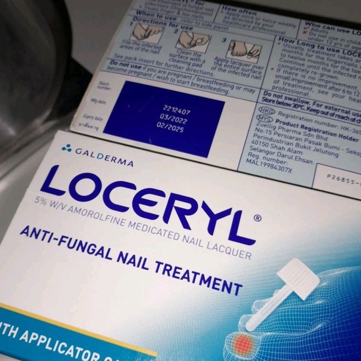 Galderma Loceryl Nail Lacquer 5% 2.5ml Kuku Rusak