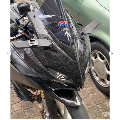 cover Kedok CBR 250RR karbon merah front Tameng CBR250RR carbon forged