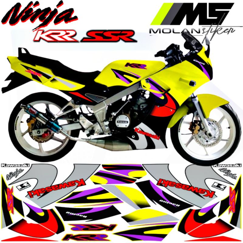 Decal Sticker Striping Variasi Ninja R SSR KRR 150 Thailand - KR 150 R E6 E7 E8 - Ninja R KRR SE - N