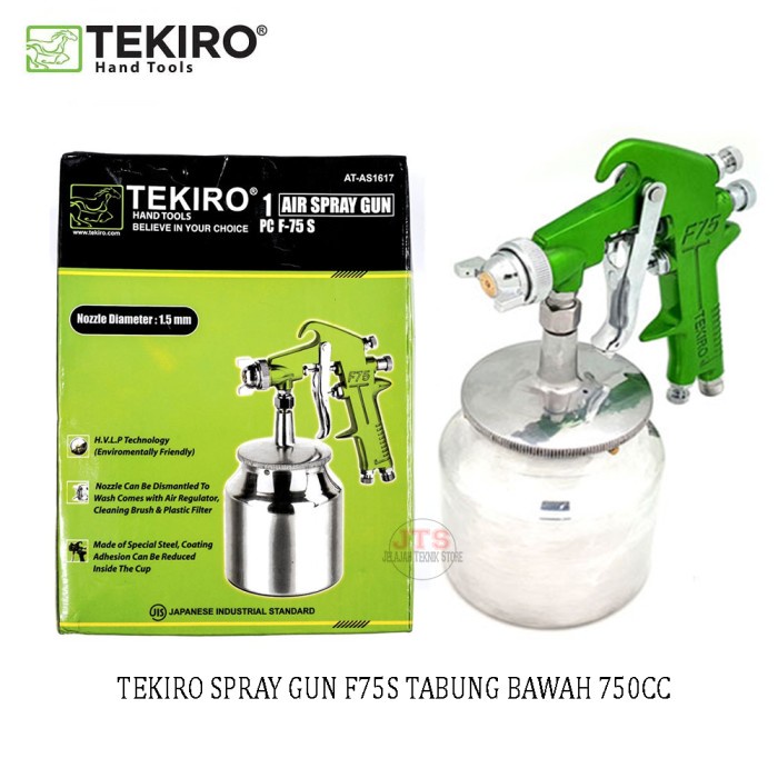 Spray Tekiro Spet Cat F75S Tabung Bawah 750Cc Spray Gun Cat Semprot Hvlp
