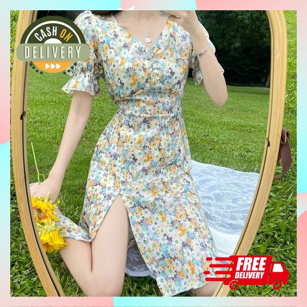 Midi Drees Pesta Baju Terusan Gaun Malam Santai Drees Korean Style Baju Sexy Cewek Remaja Baju Seksi