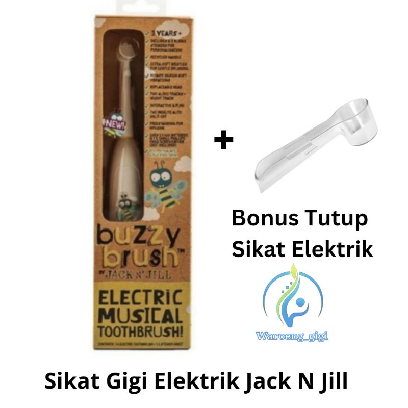 Sikat Gigi Elektrik Jack N Jill Buzzy Brush Electric Musical Toothbrush