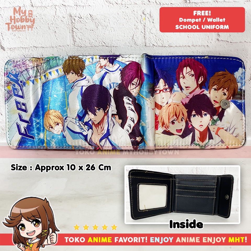 Dompet Anime Free Iwatobi High School Swimming Club Uniform Haruka