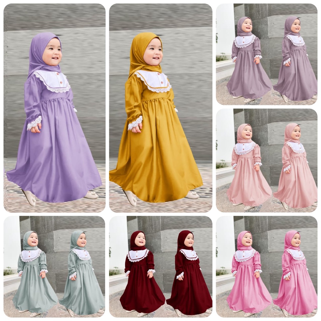 MODEL TERBARU DRESS CONNIE KIDS GAMIS ANAK PEREMPUAN GAMIS PESTA ANAK PEREMPUAN BALITA GAMIS RAMADHA