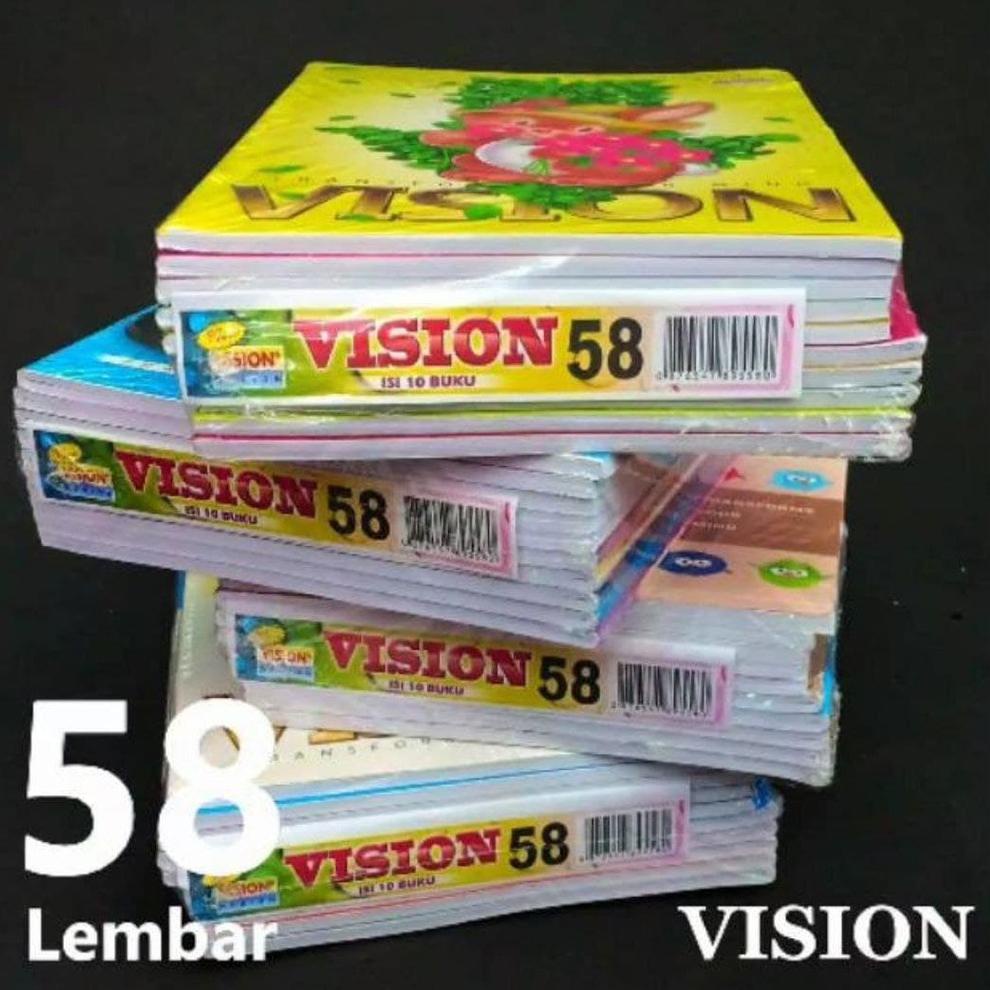 

☂ [PAK] BUKU TULIS VISION ISI 58 LEMBAR (10 PCS) ぷ