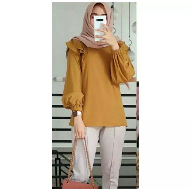 ALESHA Zaskia Blouse - Baju Atasan Blouse Wanita Terbaru Harga Terjangkau