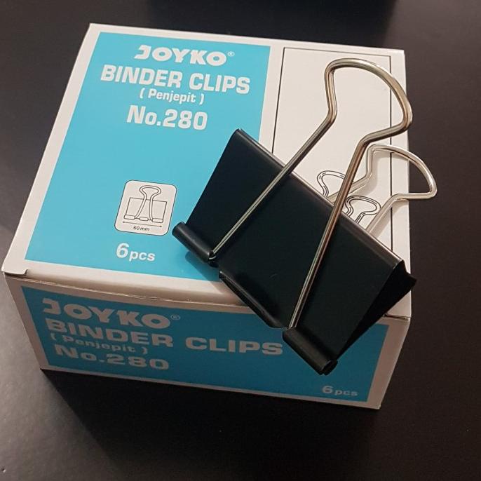 

Binder Clip / Penjepit Kertas Joyko 280 (Per box isi 6 pcs)