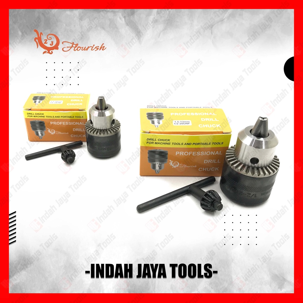 FLOURISH Kepala Bor 10 13 mm 10mm 13mm - Drill Chuck Key