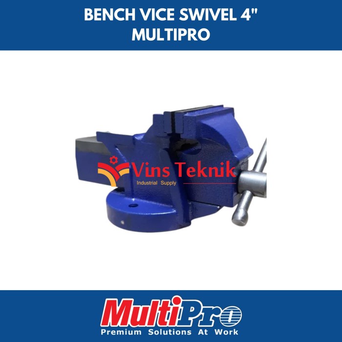 Ragum Multipro 4" Bench Vice Swivel Catok Paron Multipro