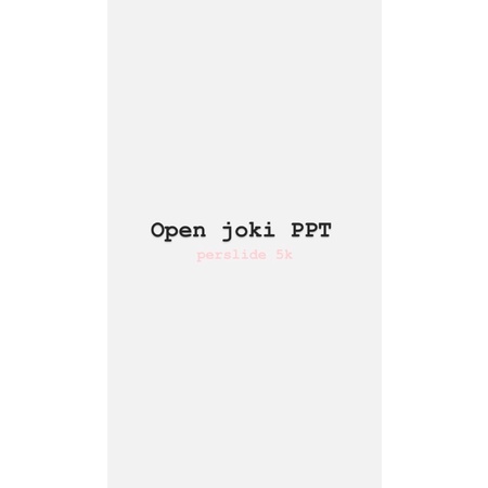 Joki ppt